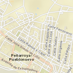 Peñarroya-Pueblonuevo Street Map