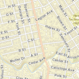 1700-1830 Main Street, Napa, CA 94559, USA Street Map