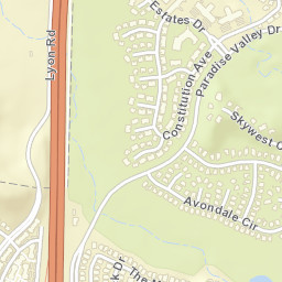 Lyon Road, Fairfield, CA 94533, USA Street Map