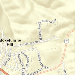 Mokelumne Hill California Street Map