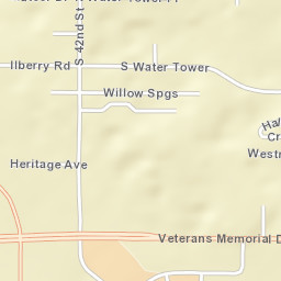 Veterans Memorial Drive & Interstate 64 Street Map