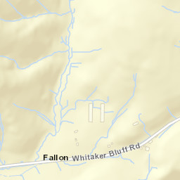 Fallon California Street Map