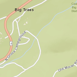 Big Trees California Street Map