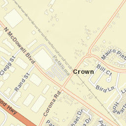 Crown California Street Map