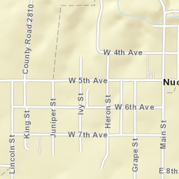Nucla Colorado Street Map