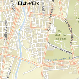 Elche Street Map