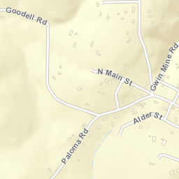 Paloma California Street Map