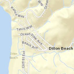 Dillon Beach California Street Map