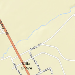 Villa Grove Colorado Street Map