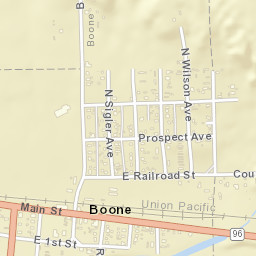 Boone Colorado Street Map