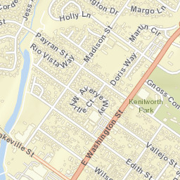 East Petaluma California Street Map