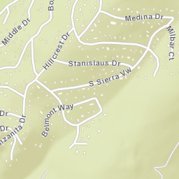 Pinebrook California Street Map