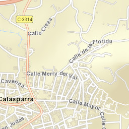 Calasparra Street Map