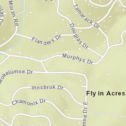 Fly-In Acres California Street Map