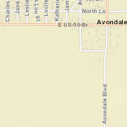 Avondale Colorado Street Map