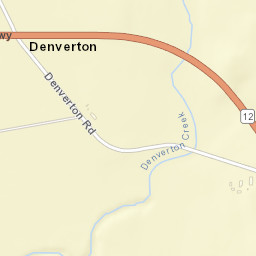 Denverton California Street Map