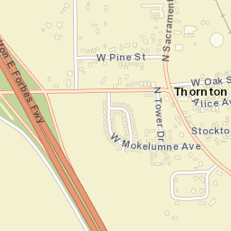 Thornton California Street Map