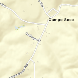 Campo Seco California Street Map