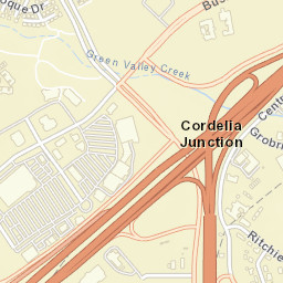 Cordelia Junction California Street Map