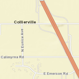Collierville California Street Map