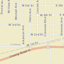 Ordway Street Map