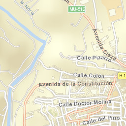 Abarán Street Map