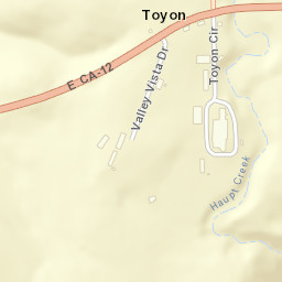 Toyon California Street Map