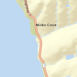 Nicks Cove California Street Map