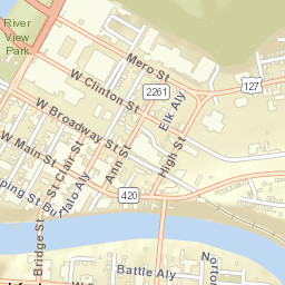 Bridge Street, Frankfort, KY 40601, USA Street Map