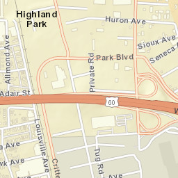 Park Boulevard, Louisville, KY 40209, USA Street Map