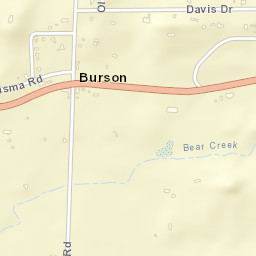 Burson California Street Map