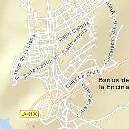 Baños de la Encina Street Map