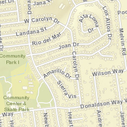 American Canyon California Street Map