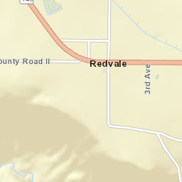 Redvale Colorado Street Map