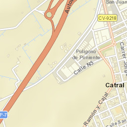 Catral Street Map