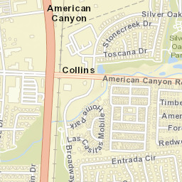 Collins California Street Map