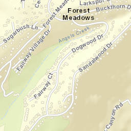 Forest Meadows California Street Map