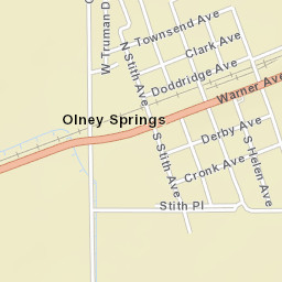 Olney Springs Colorado Street Map