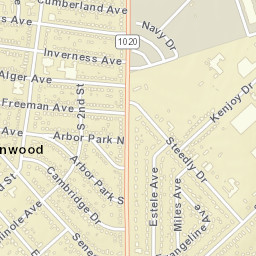 210 Cumberland Ave Louisville Kentucky Street Map