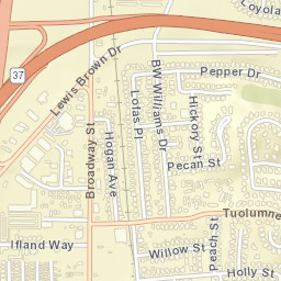 Flosden Acres California Street Map
