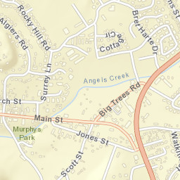 Murphys California Street Map