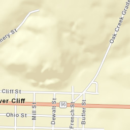 Silver Cliff Colorado Street Map