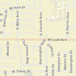 1600-1608 West Lodi Avenue Lodi CA Street Map