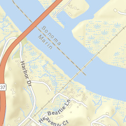 Black Point California Street Map