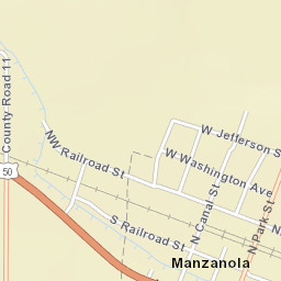 Manzanola Colorado Street Map