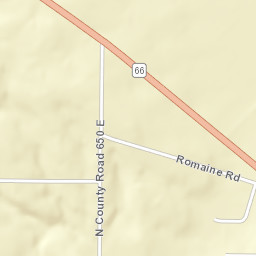 Center, IN, USA Street Map