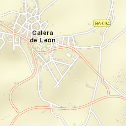 Calera de León Street Map