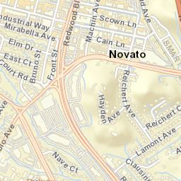 Novato California Street Map
