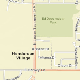 Henderson Village California Street Map