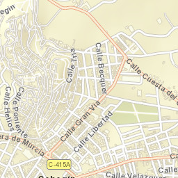 Cehegín Street Map